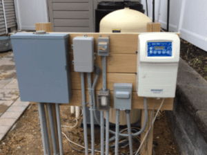 Installation of pool control panels and other utilities.